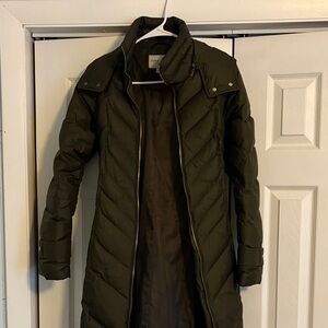 Cole Haan Women's Dark Green Puffer Jacket